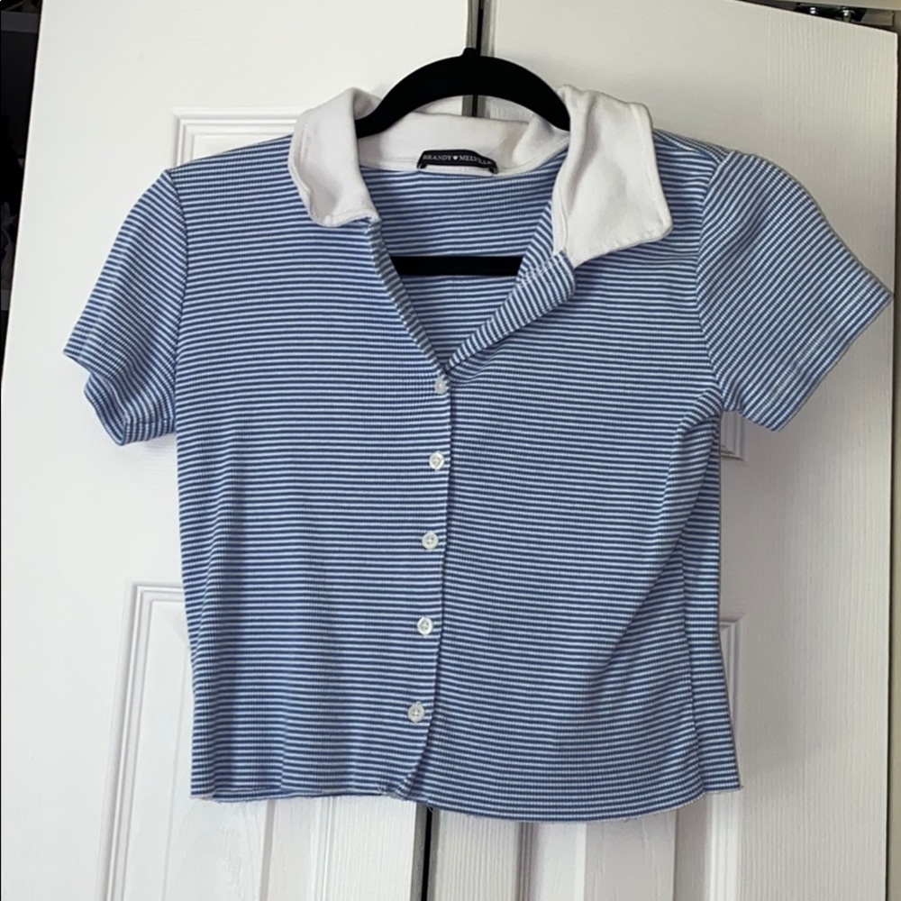 Brandy Melville stripped crop top